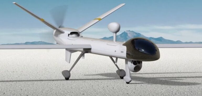 Dron nave no tripulada